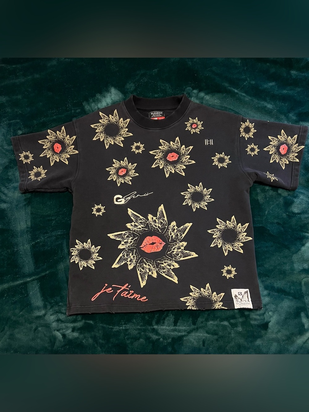 Gunzinii black Heavyweight t-shirt Men Size XS